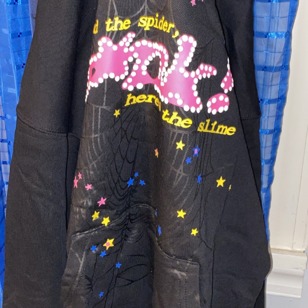 Sp5der Hoodie Y2K black /pink Men’s medium
